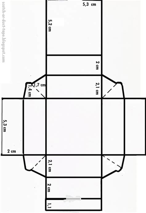 Paper Fold Box Template