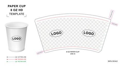 Paper Food Cup Template