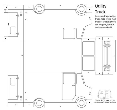 Paper Food Truck Template