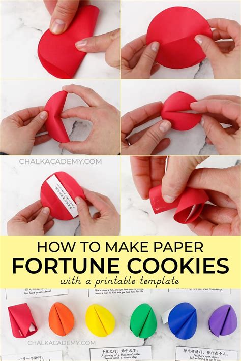 Paper Fortune Cookie Template