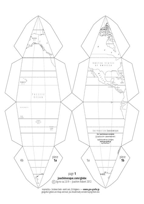 Paper Globe Template