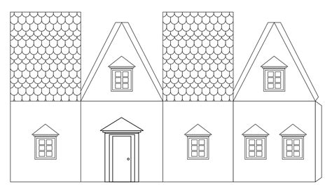 Paper House Template Free
