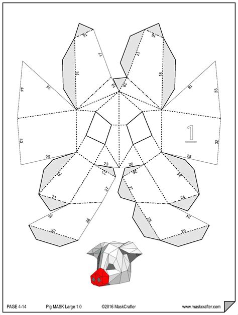 Papercraft Mask Template