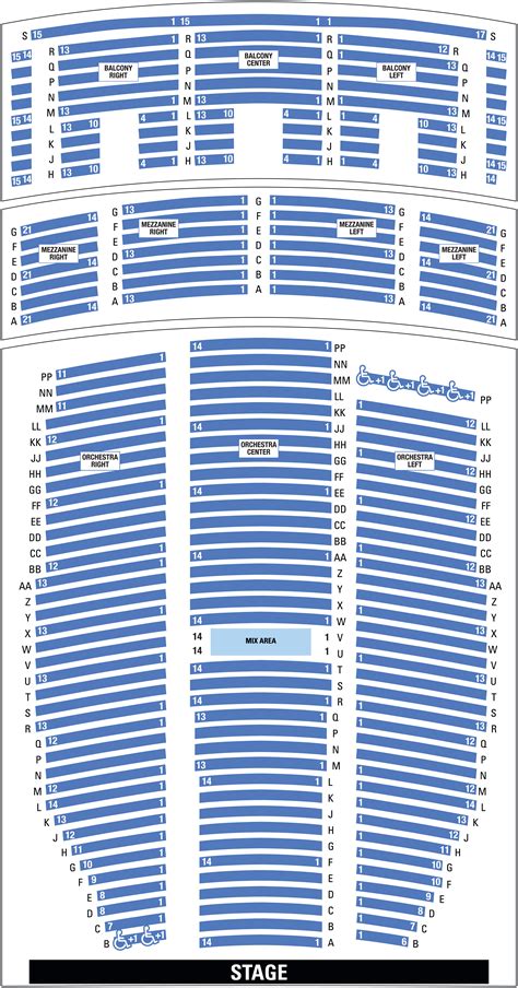 Paramount Theatre Denver Co Seating Chart