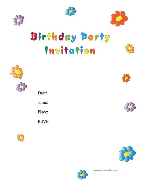Party Invitations Templates