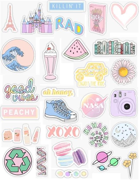 Pastel Cute Stickers Printable