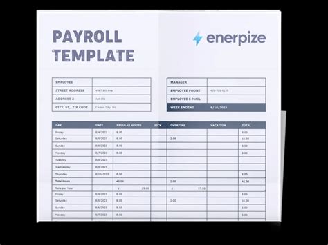 Payroll Document Template
