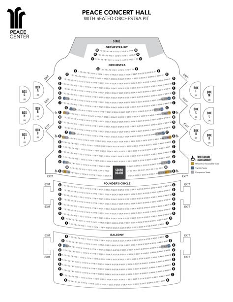 Peace Center Greenville Sc Seating Chart