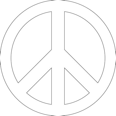 Peace Symbol Template