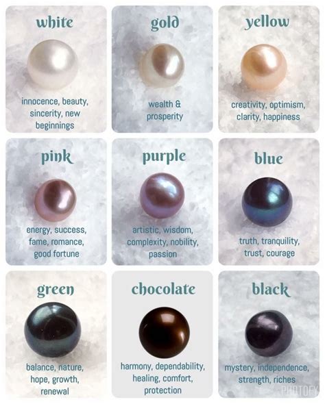 Pearl Color Meaning Chart