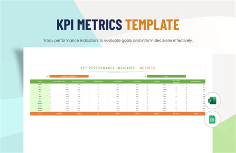 Performance Metrics Template Excel