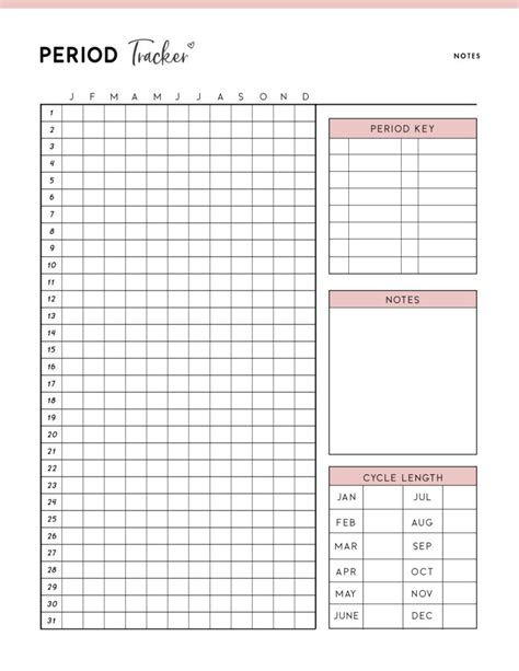 Period Tracker Template
