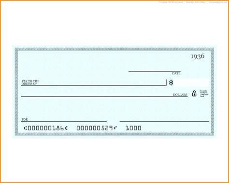 Personal Check Template