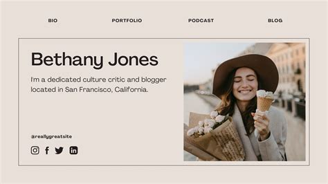 Personal Page Template