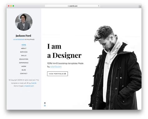 Personal Website Template Free