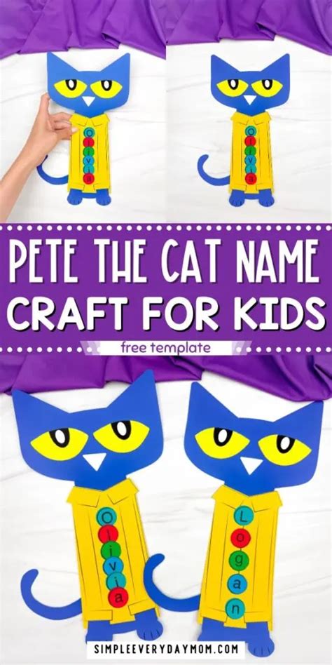 Pete The Cat Craft Template