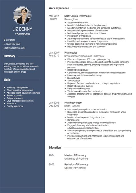 Pharmacist Cv Template
