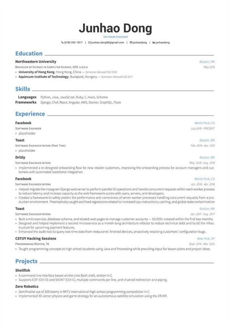 Phd Cv Template Overleaf