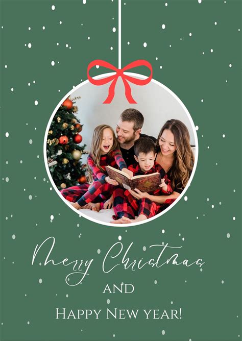 Photo Xmas Card Templates Free