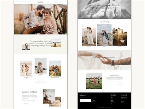 Photography Template Squarespace