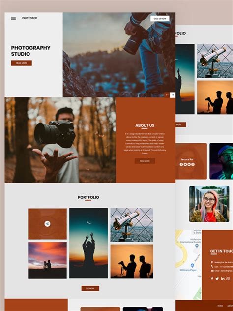Photography Website Design Templates