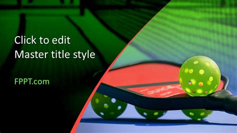 Pickleball Slide Template Carnival