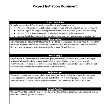 Pid Document Template