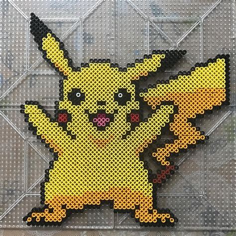 Pikachu Perler Bead Template