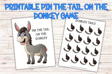 Pin The Donkey Printable