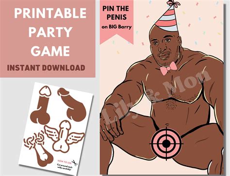 Pin The Junk On The Hunk Game Printable