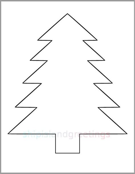 Pine Tree Template