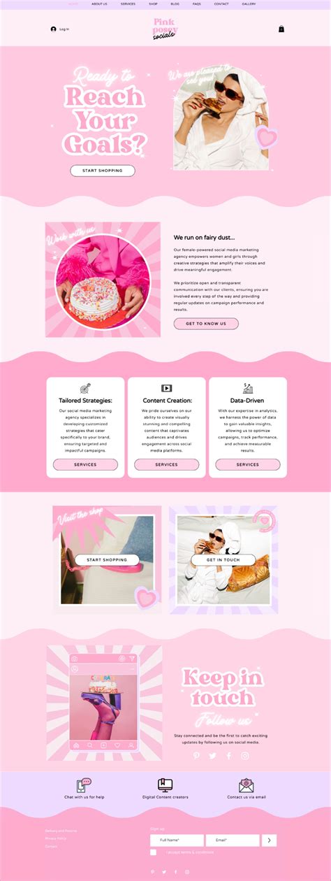 Pink Website Template