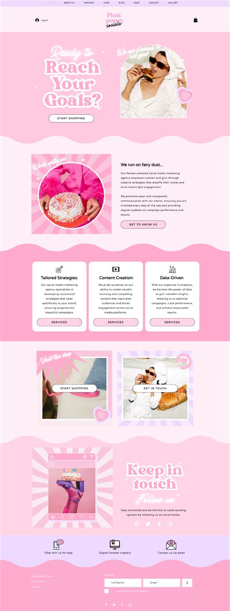 Pink Website Templates