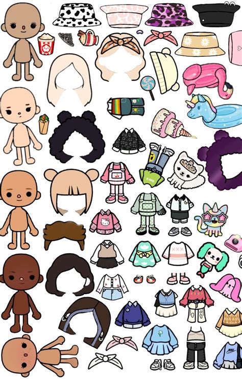 Pinterest Toca Boca Paper Doll Printable