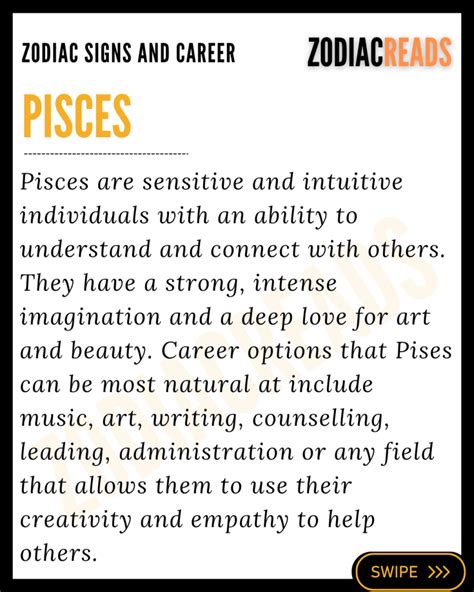Pisces Zodiac Career