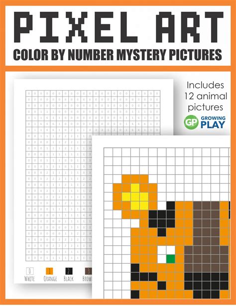 Pixel Color By Number Printable
