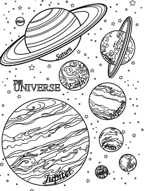 Planets Coloring Pages Printable