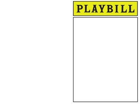 Playbill Template Free