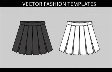 Pleated Skirt Template