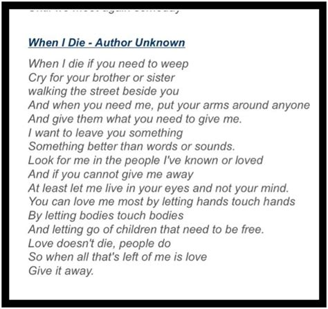 Poem Give Me Away Printable