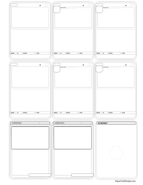 Pokemon Card Print Template