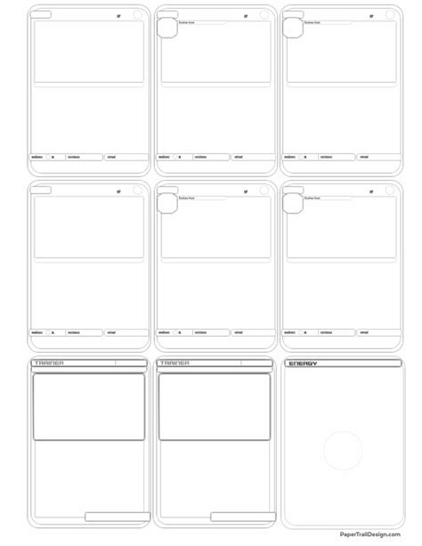 Pokemon Card Size Template