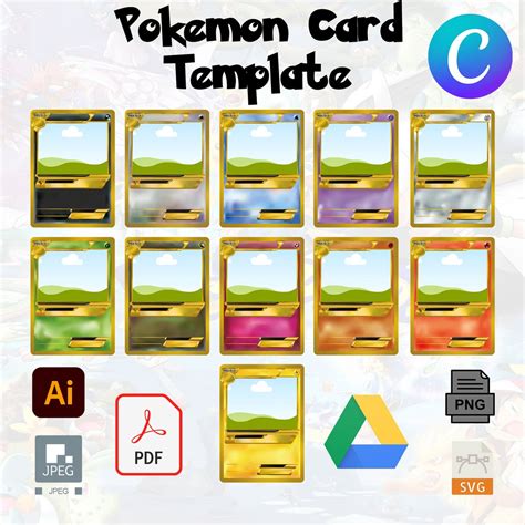 Pokemon Card Template Canva