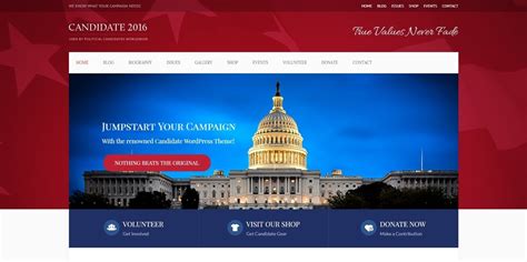 Political Website Template