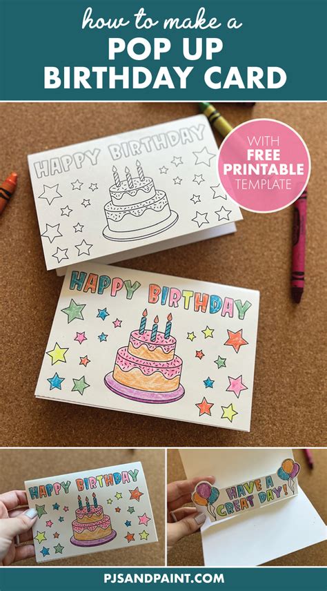 Pop Up Birthday Card Template
