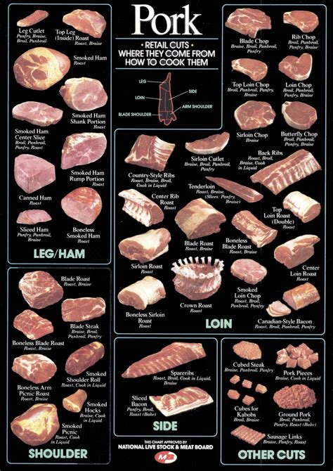 Pork Meat Chart Cuts