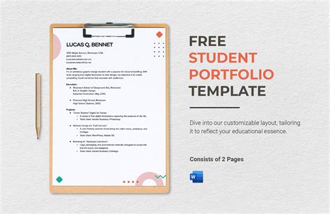 Portfolio Template For Students