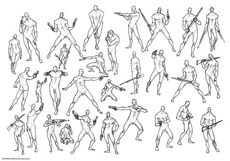 Poses Drawing Templates