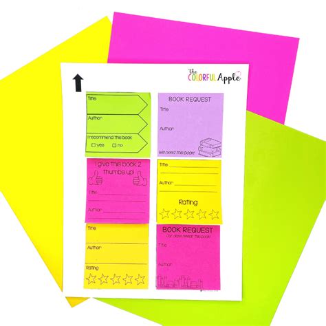 Post It Note Print Template