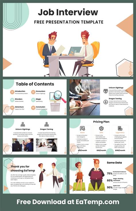 Powerpoint Template For Interview Presentation